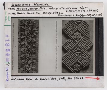 Vorschaubild Sasanidische Stuckreliefs, New York u. Berlin Diasammlung